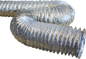 Gaine souple alu isolée avec spirales rapprochées RE2020 D80 long 10m -  SpireFlex ECONONAME - GSAIR⌀80/25L10 Diamètre 80 mm