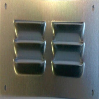 Centrale Brico Grille d'aération aluminium anodisé, L.5 x l.24 cm