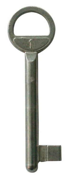 Clé mâle carrée - Carré : 6 - Décor : Zingué - Longueur : 80 mm - Matériau  : Acier - ITAR