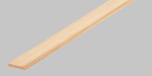 Baguette d'angle en sapin, long. 250cm, section 27.50x27.50mm