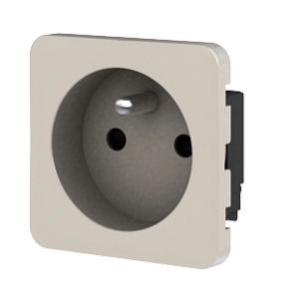 Cache Prise Avec Terre Cosy Lexman Gris Dore N 6 Mat Leroy Merlin