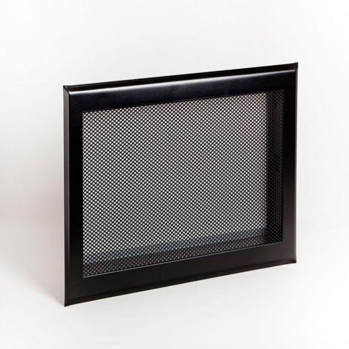 Grille alu cadre blanc + Précadre 150 x 300 mm
