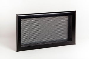 grille de plancher en fonte noir satiné trappe aération 16x16