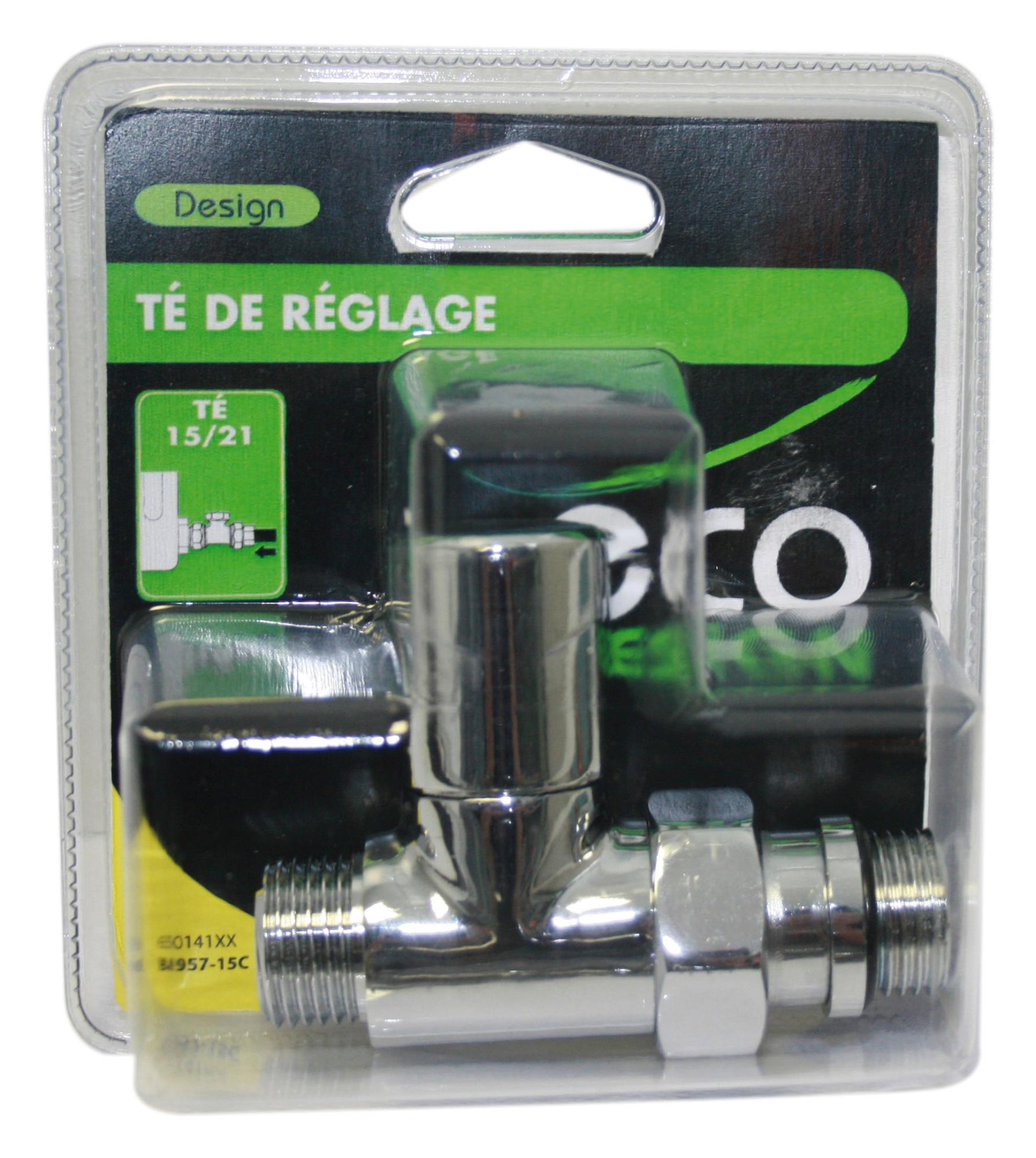 Té de réglage 15/21 en laiton chromé ECOPRO Leroy Merlin — free download