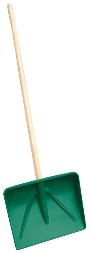 Pelle à neige - plastique - manche en bois - 36 cm MOB