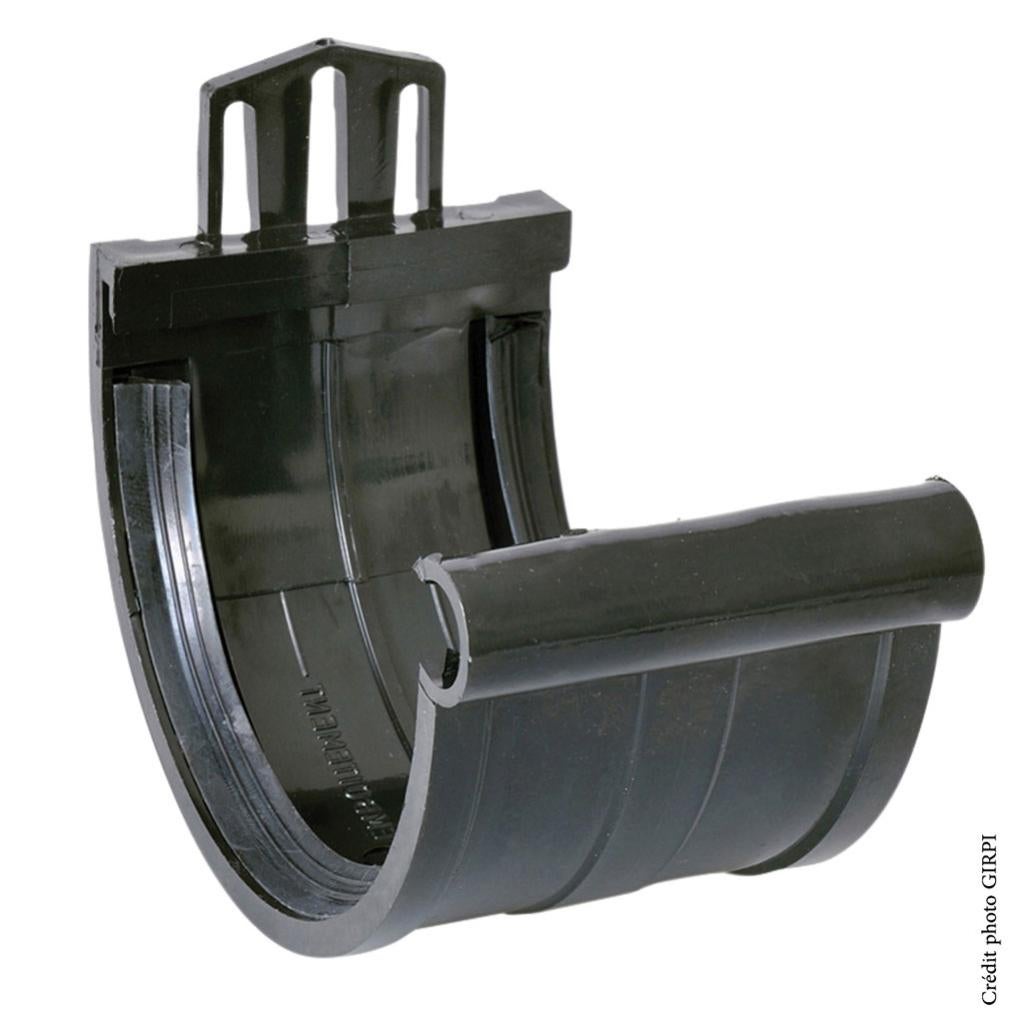 Jonction de gouttière PVC gris toiture inf. à 71m2 - gris ❘ Bricoman