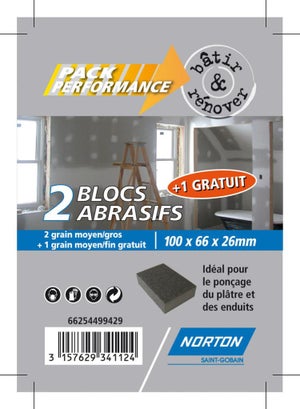 Papier abrasif Antiencrassant 93 mm L.5 m grain 120 rouleau pour ponçage  platre, enduits peintures - NORTON ❘ Bricoman