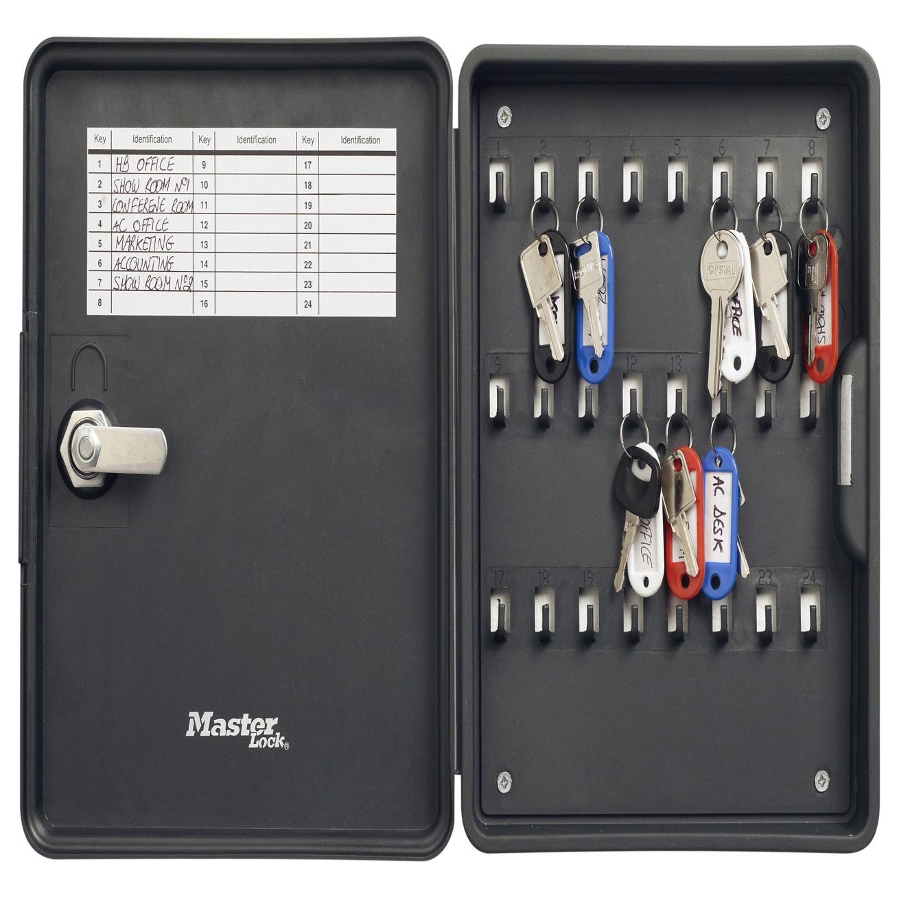 Armoire à clés MASTER LOCK 0 crochets à clés, l.9 x H.10.1 x P.3.2 cm