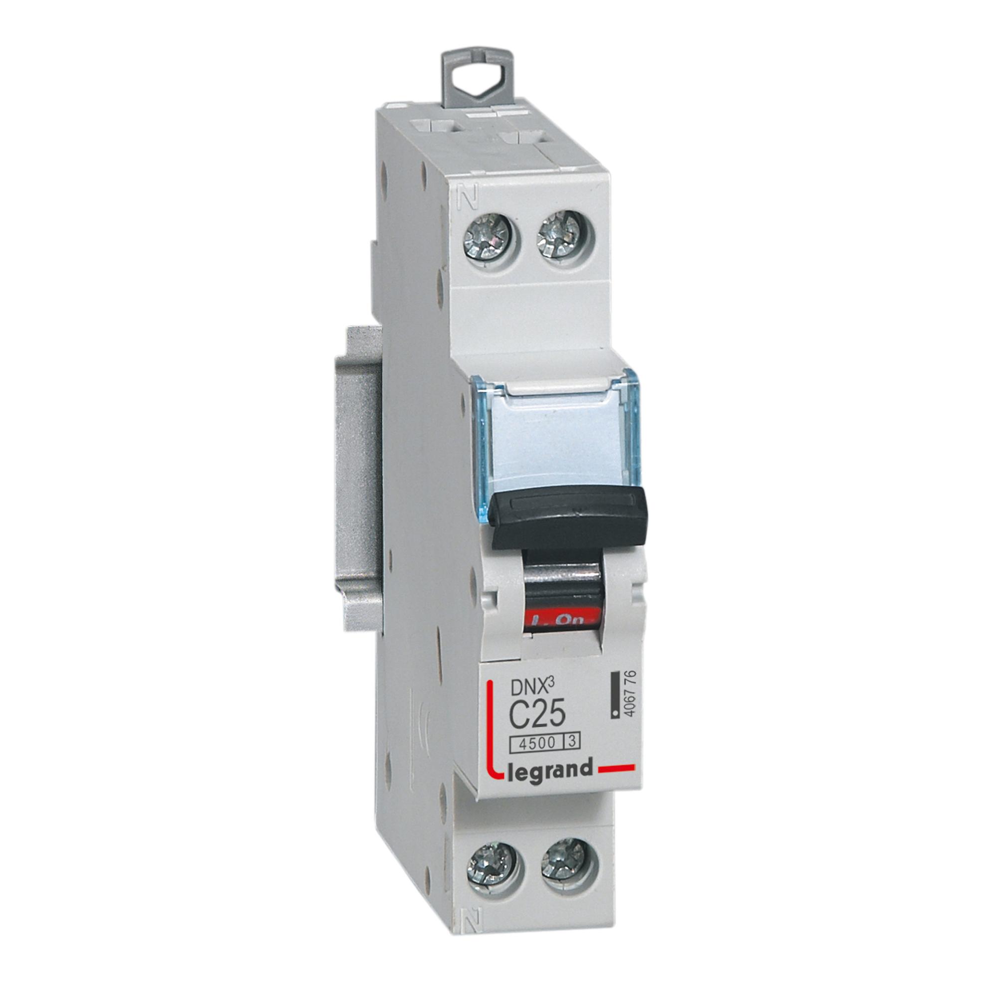 Remplacer Porte Fusible Unipolaire Par Disjoncteur Disjoncteur phase neutre unipolaire Dnx3 LEGRAND 25 A | Leroy Merlin