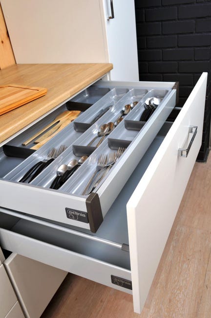 Range couverts extensible en bambou Range couverts extensible en bambou