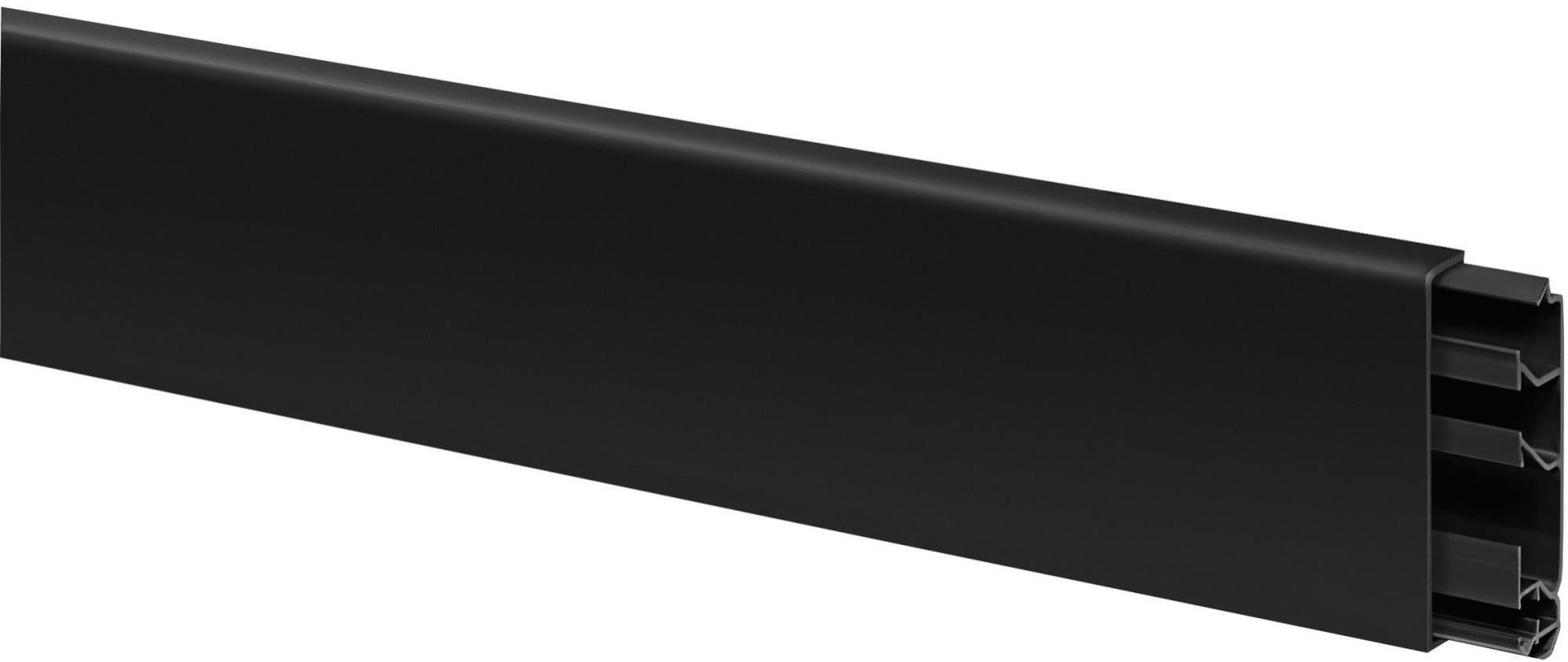 Mako Plinthe adhésive pour seuil de porte Noir 45 x 15 mm 25 m 