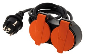 V-TAC VT-1113-2 Rallonge électrique Multiprise 3 x Schuko 16A EU standard  3680W câble 1,5m avec interrupteur on/off - sku 8762