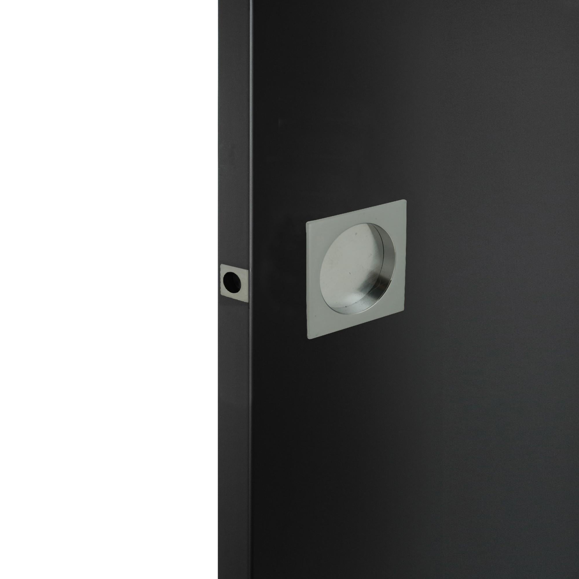 TOKIUS 30cm Poignée De Porte Coulissante Pour Portails Garages Armoires Noir - Bricolage