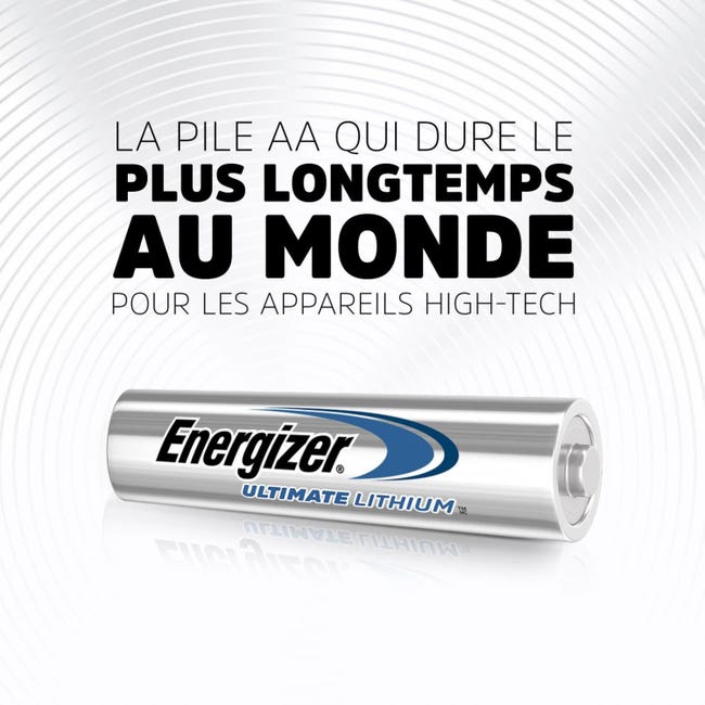 4 piles AAA 1,5V Ultimate lithium Energizer - Quincaillerie