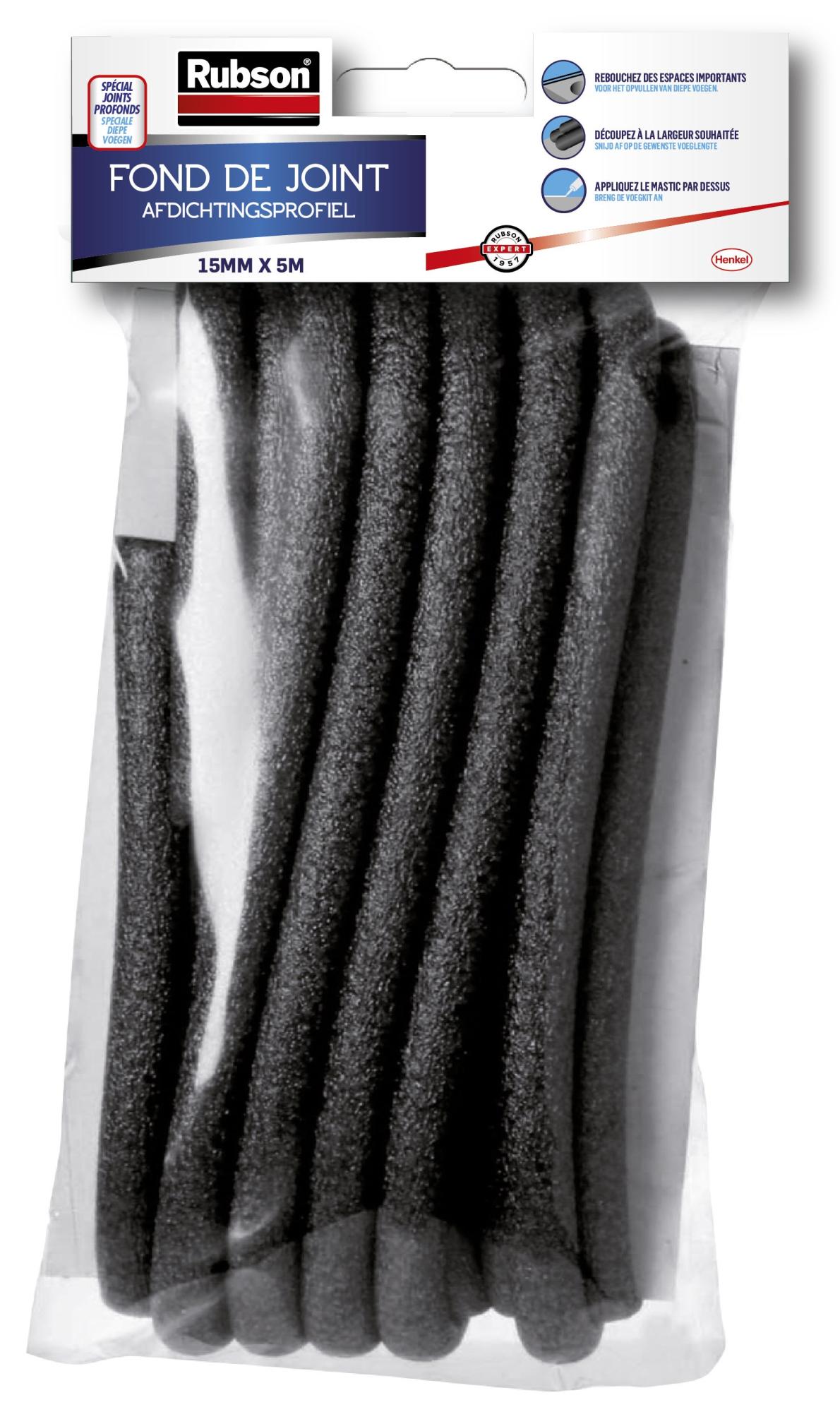 Bande d'étanchéité Fond de joint, RUBSON blanc 5m X 15 mm
