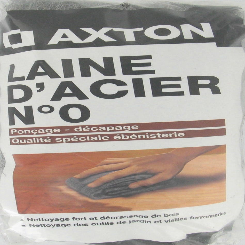 Laine d'acier, AXTON, N°000 150 g
