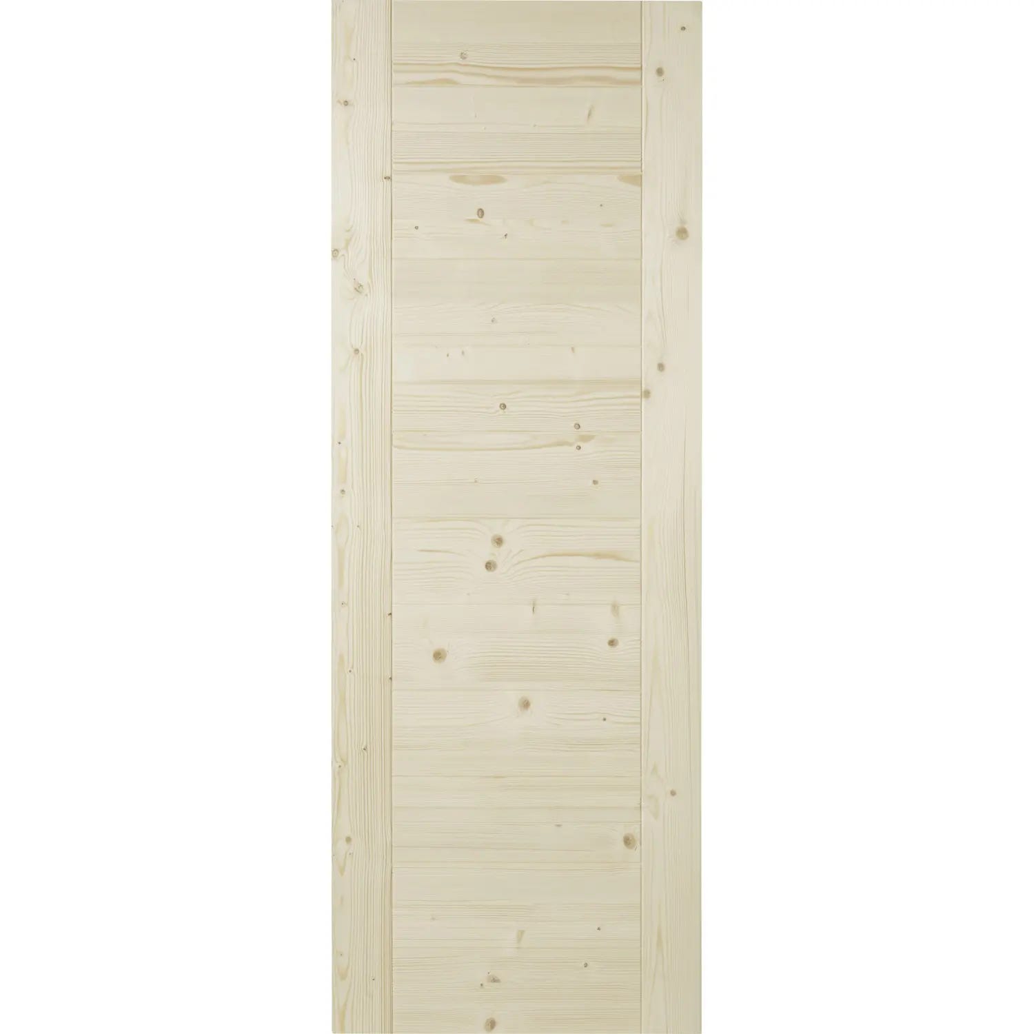 Porte coulissante bois Horizon, H.204 x l.73 cm