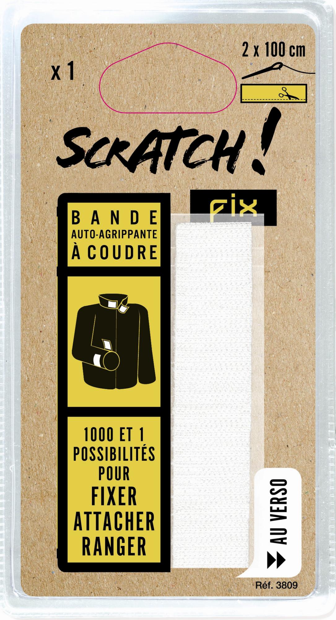 Bande Scratch Bande auto-agrippante scratch à coudre SCRATCH GRIP L.1000 x l.20 mm ...