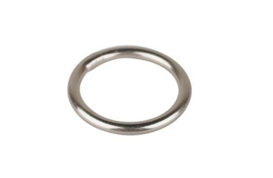 Anneau soudé poli inox, 3 x 20 mm