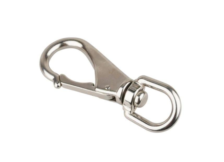 Mousquetons INOX 10x100mm - Lot De 1, Porte-clés Solide Pour Sac à Dos, Camping, Randonnée