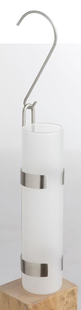 Saturateur radiateur Chien, humidificateur d'air à suspendre avec crochet  inclus, acier inox, Ø 5x20 cm, blanc