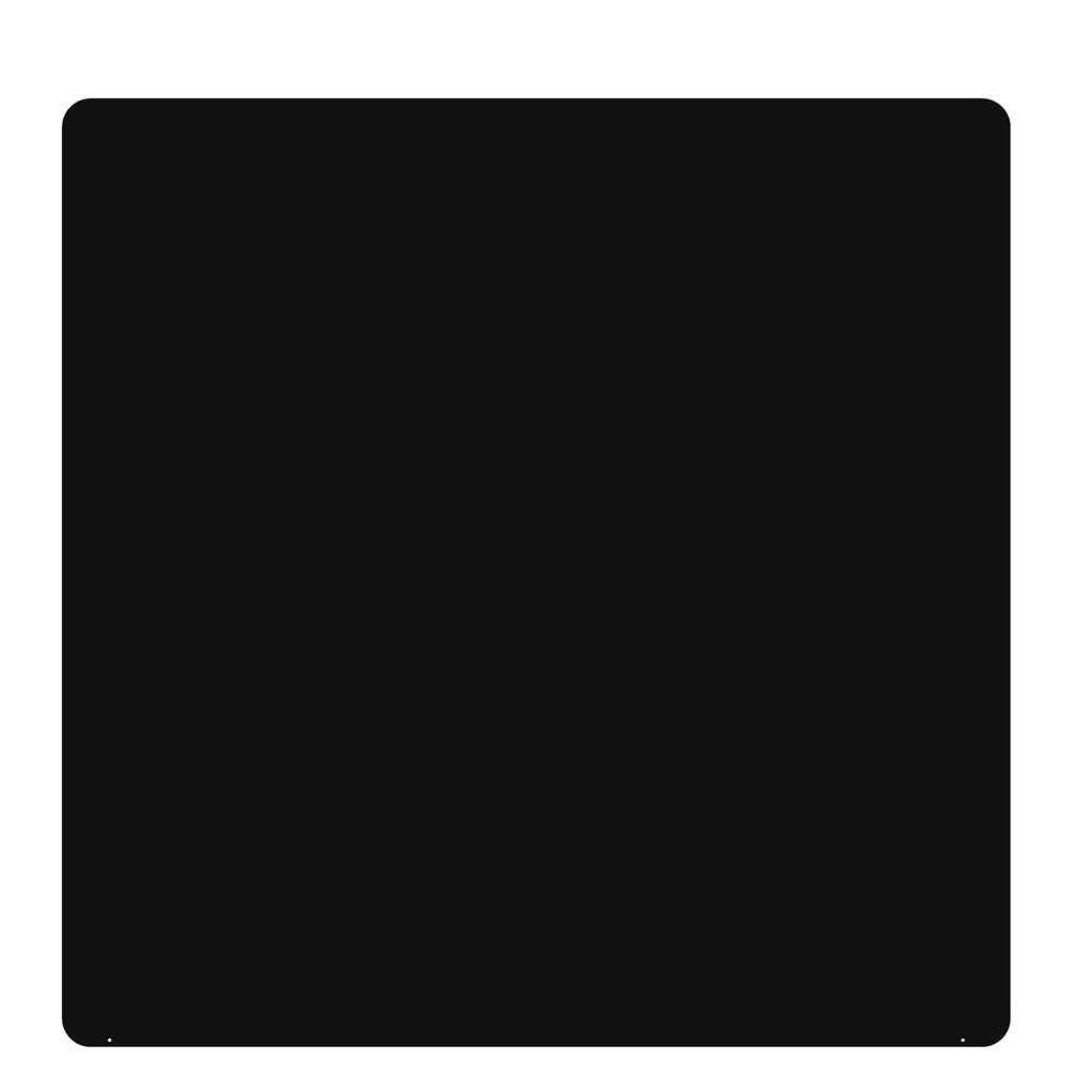 Plaque de protection sol noir DIXNEUF Carrée, l.100 cm x H.100 cm