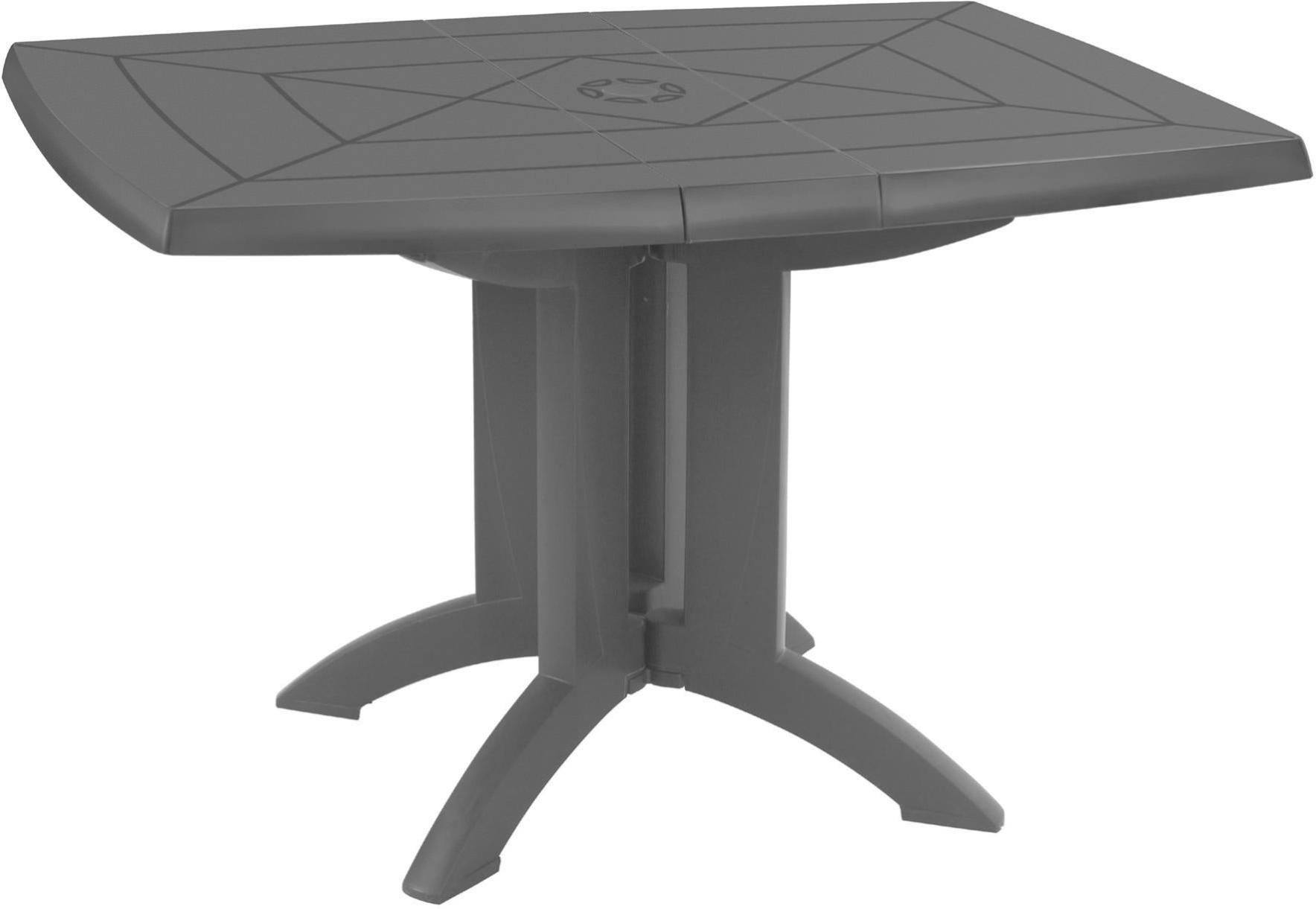 Table de jardin GROSFILLEX Véga rectangulaire gris 4 personnes | Leroy