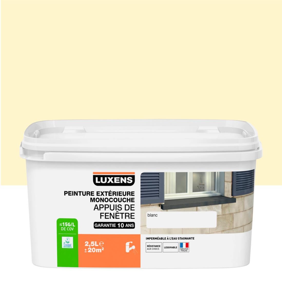 Peinture appui de fenêtre LUXENS, ton pierre, 2.5 l Leroy Merlin — free download