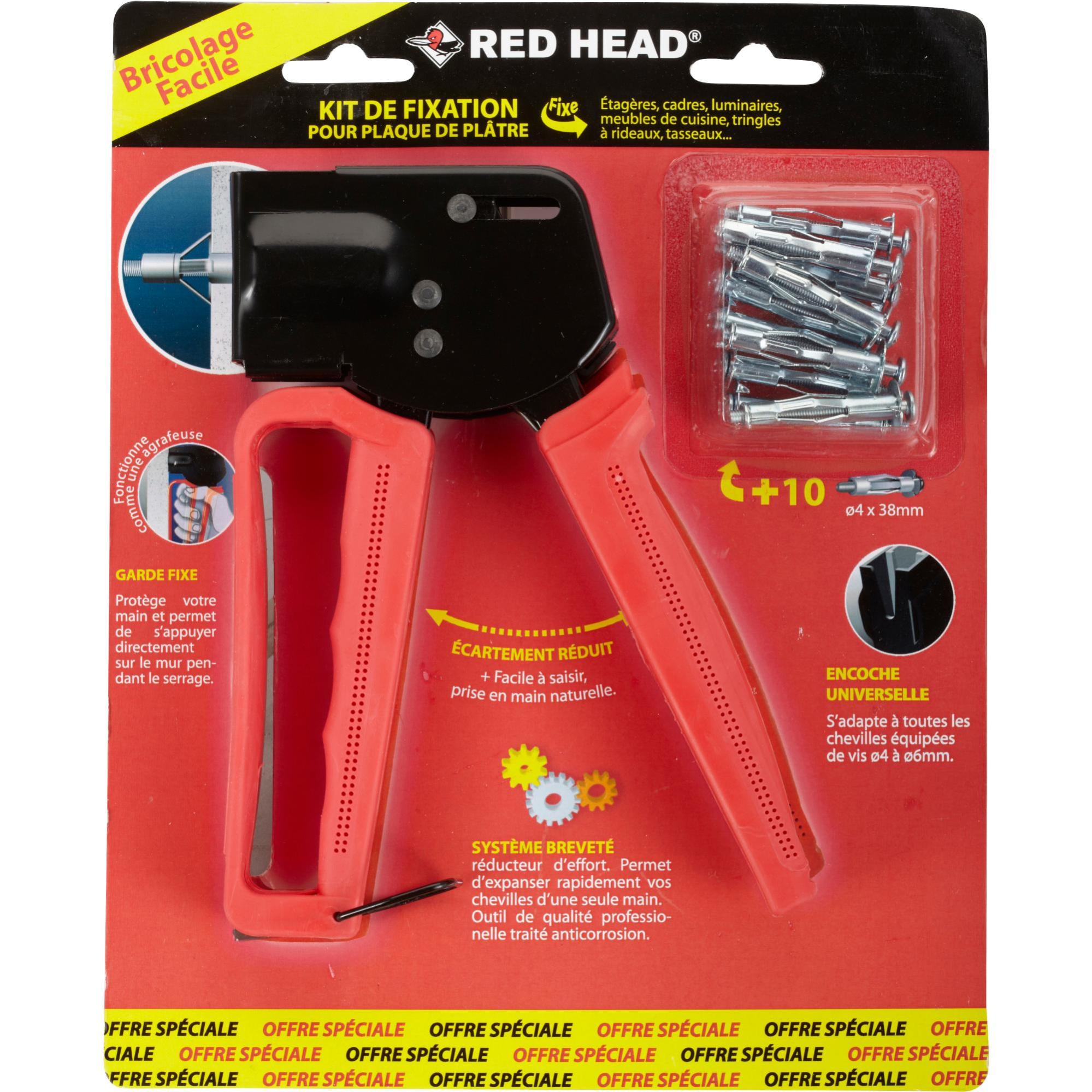 Red Head - Cheville Metal 40 Pieces + Pince Kit : : Bricolage