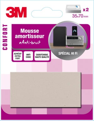 Tampons mousse adhésifs 1 mm Blister de 400