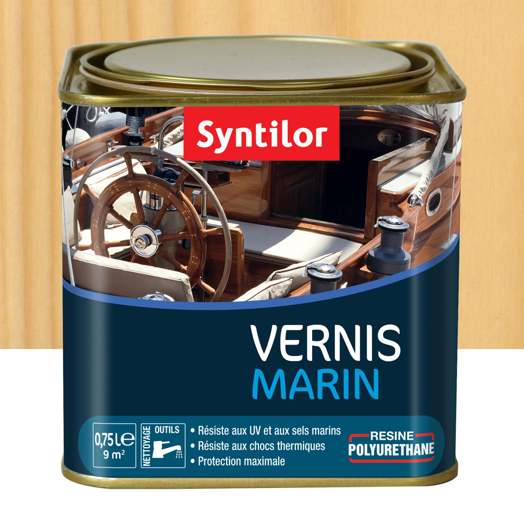 Vernis pour bois extérieur SYNTILOR Marin incolore mat 0.75 l