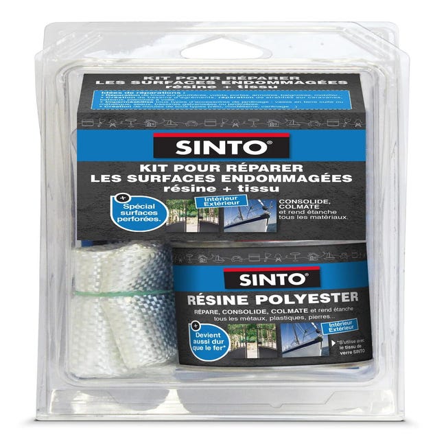 Résine Kit de réparation sintomateriaux transparent SINTO, 250 g
