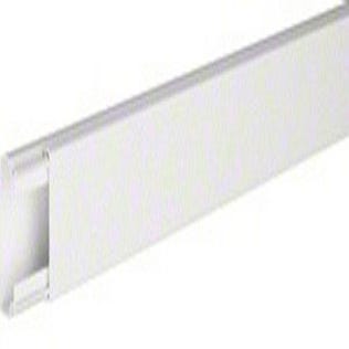 Cache-câble blanc pour moulure, H.0.8 x P.100 cm