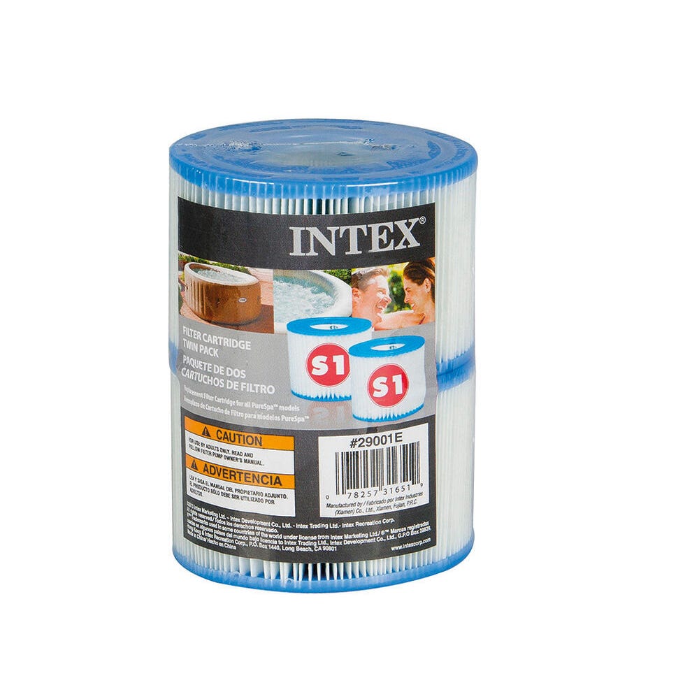 Intex Lot de 2 cartouches filtrantes de type S1 pour Pure Spa : :  Terrasse et Jardin