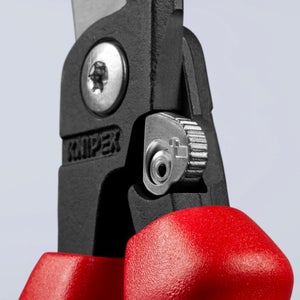 Knipex Coupe-câbles à cliquet noire laquée, avec gaines bi-matière 280 mm  (carte LS/blister) 95 31 280