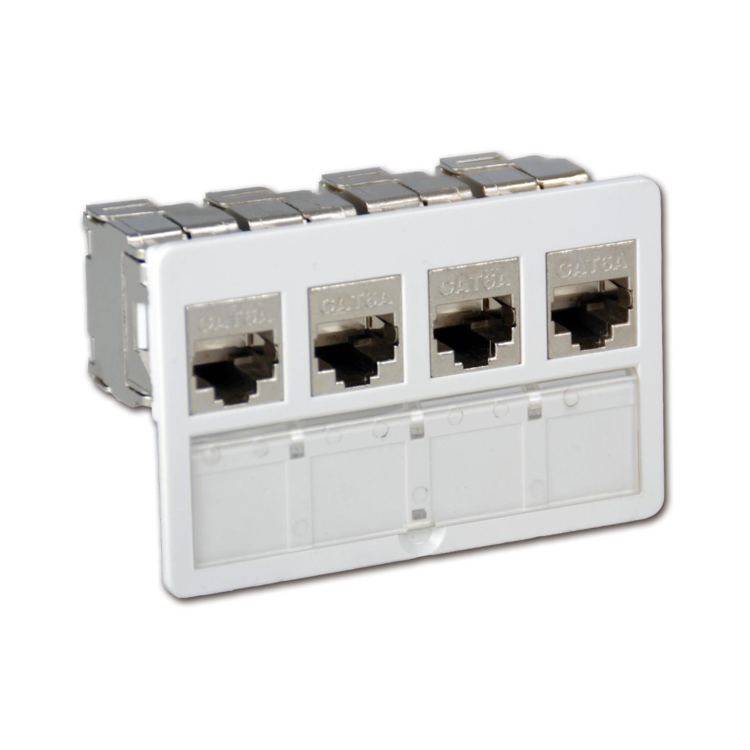 Bloc de 4 connecteurs modulaires RJ45 cat.6 LEXMAN | Leroy Merlin