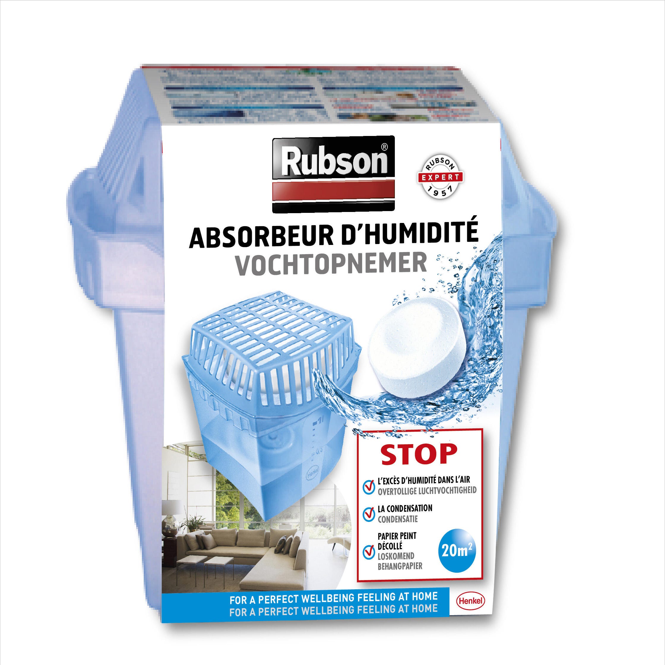RUBSON - 2 x recharges pour absorbeur d'humidité - 1619478