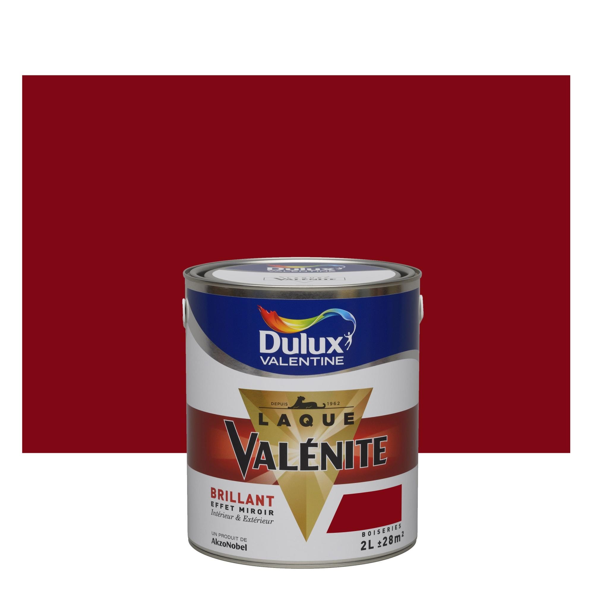 Peinture rouge basque brillant DULUX VALENTINE Valénite 2 l | Leroy Merlin