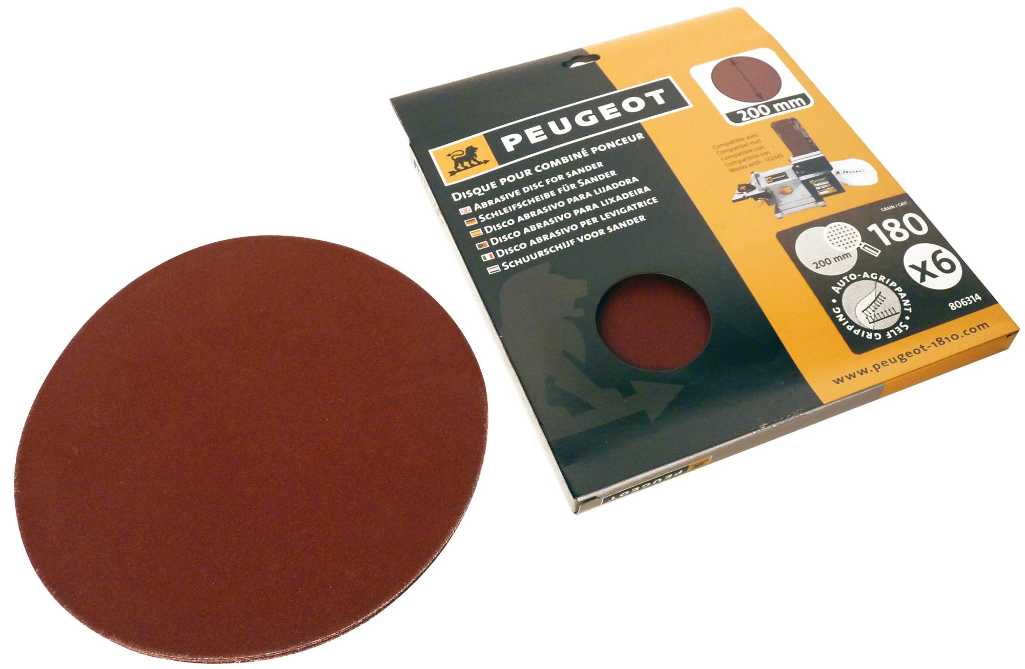 grain P120 8 pouces en zirconium dos adhésif Lot de 5 disques abrasifs P120 200 mm avec adhésif pour étagère PSA 