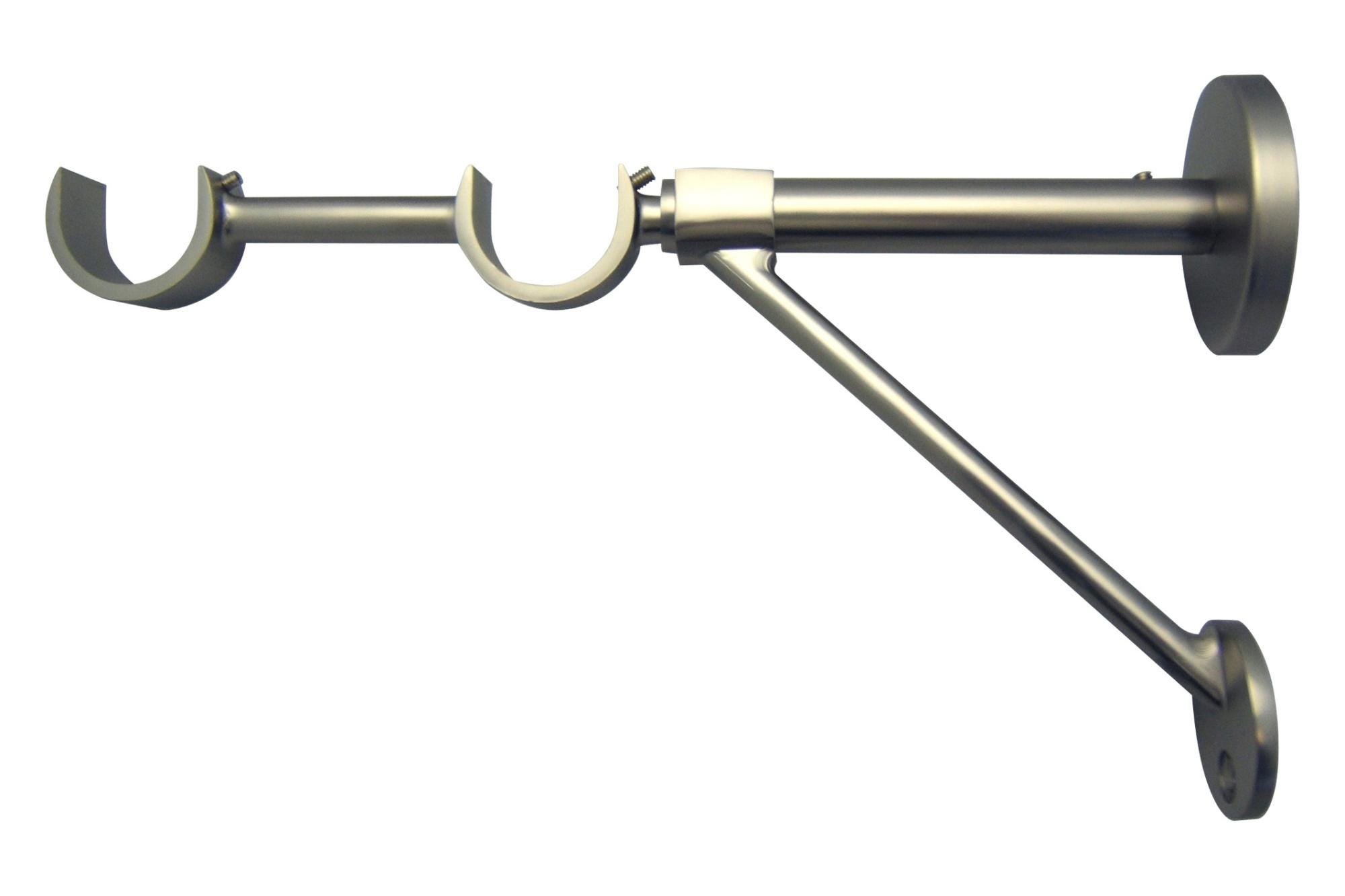 Support Rideau Support tringle à rideau Design, 28 mm nickel mat INSPIRE | Leroy Merlin