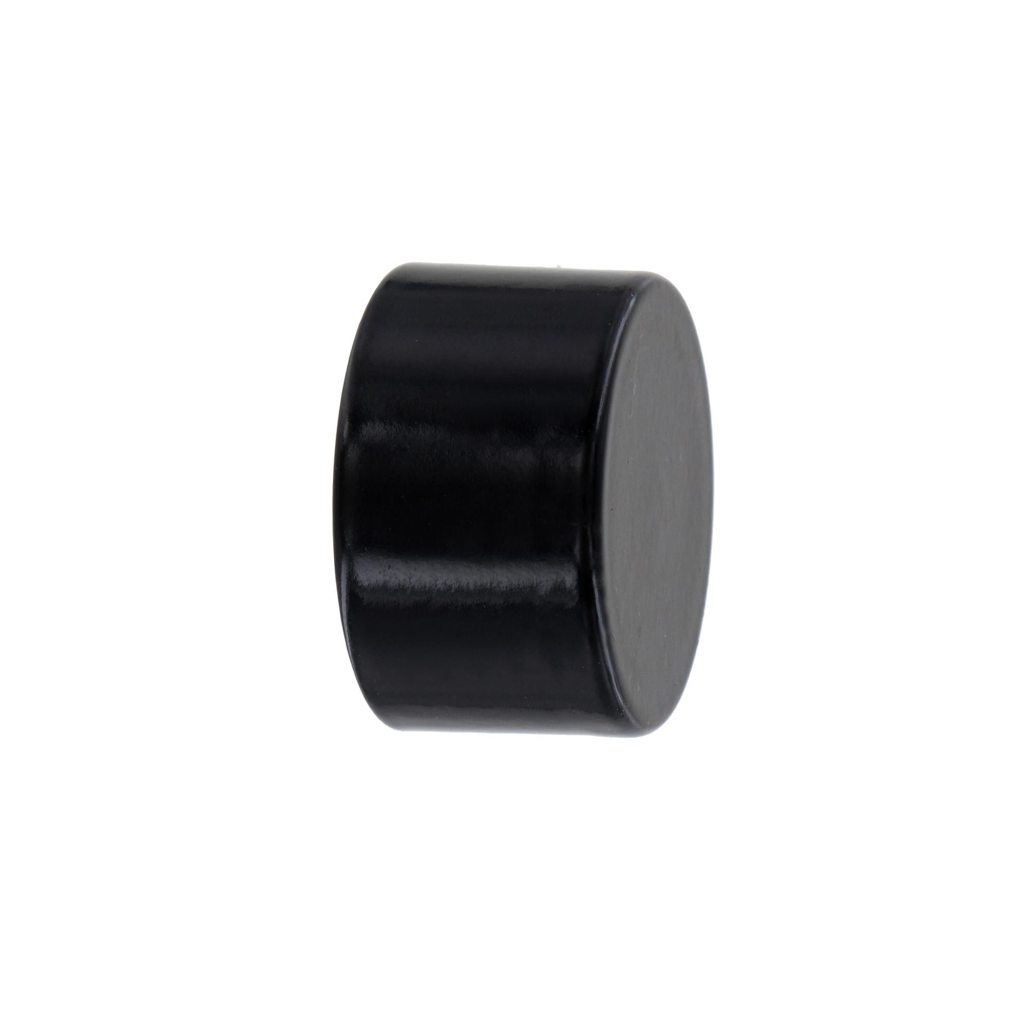Lot De 2 Embouts Décoratifs Pour Tringle à Rideau 28 Mm - Design Boule Noir Mat - Fixation Facile Sans Outil