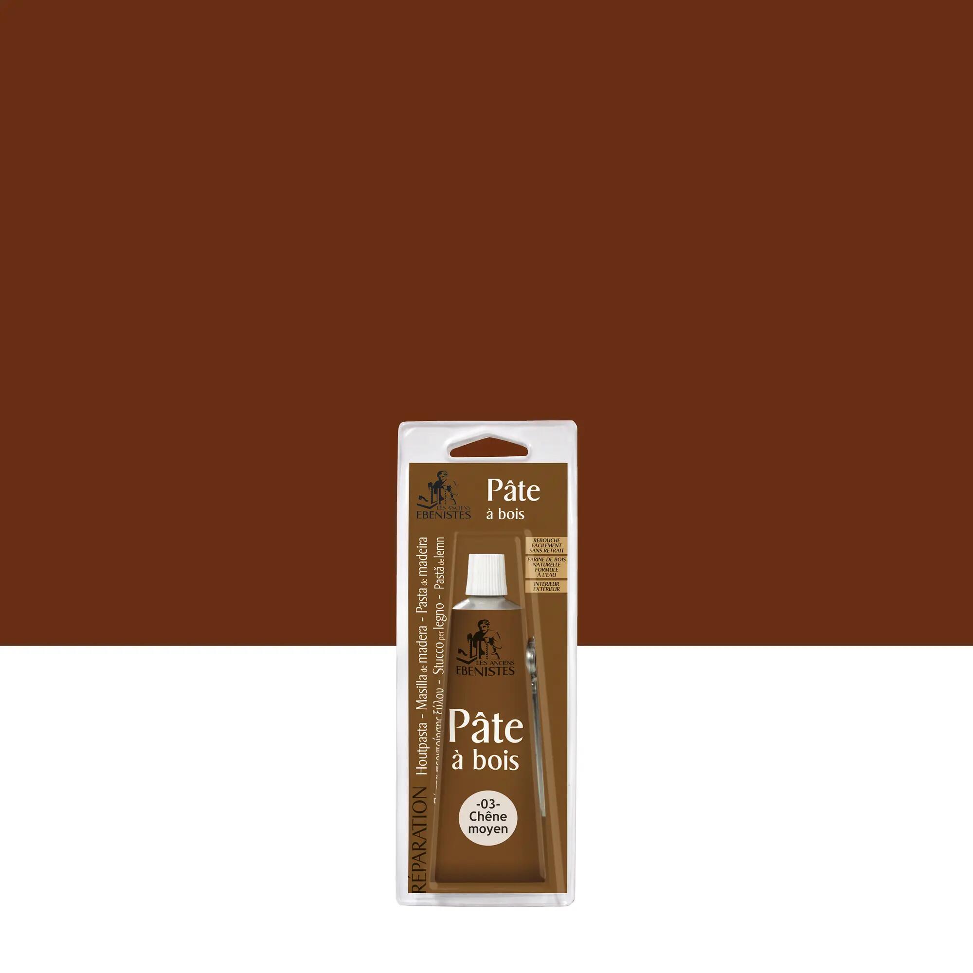 Pâte à bois chêne clair 75 ml - LES ANCIENS EBENISTES