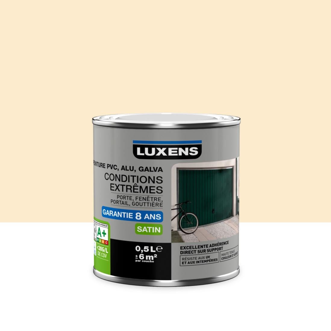 Peinture PVC /alu/galva extérieur Conditions extrêmes LUXENS, sable clair, 0.5l Leroy Merlin