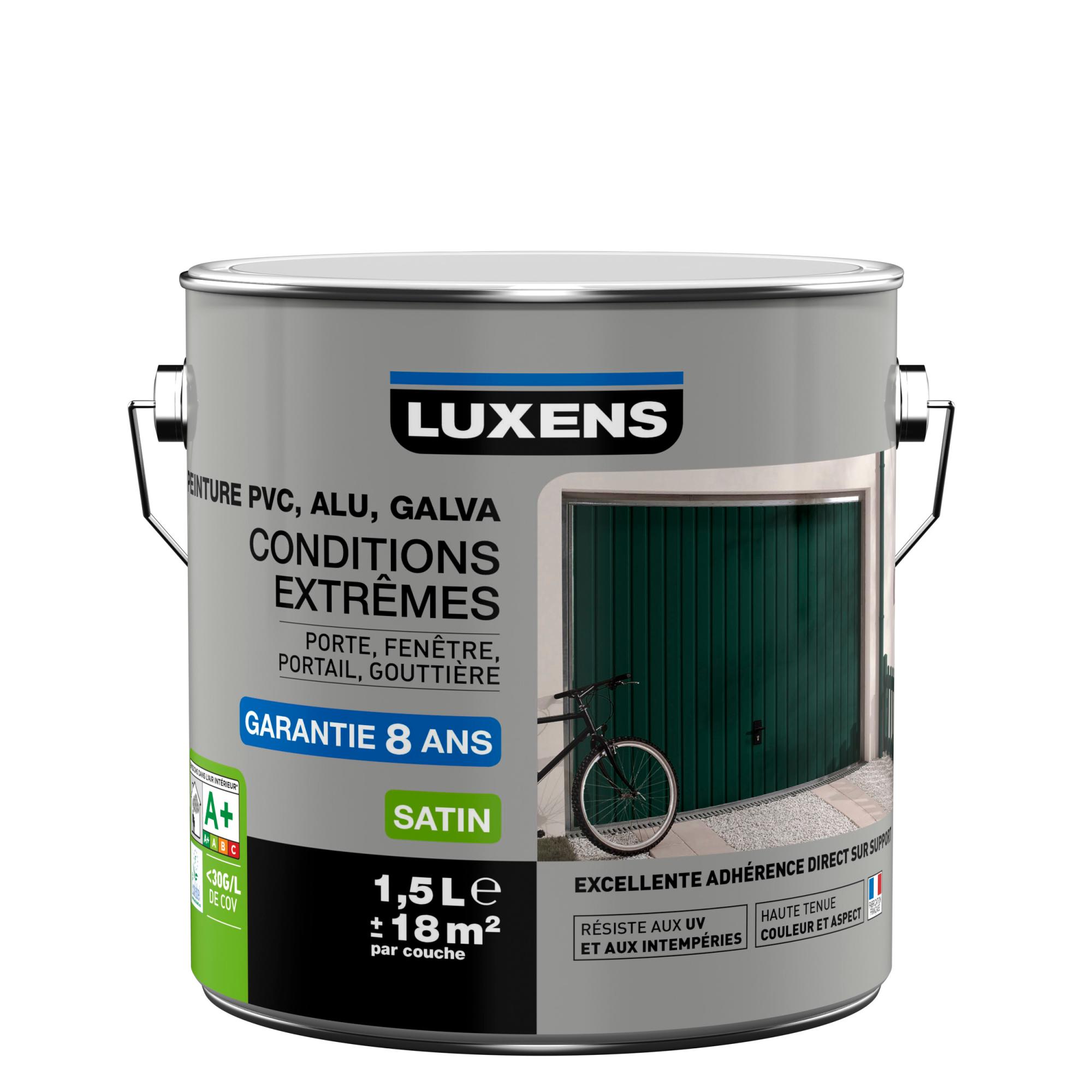 Peinture PVC/alu/galva extérieur Conditions extrêmes LUXENS, blanc n°0, 1.5l Leroy Merlin