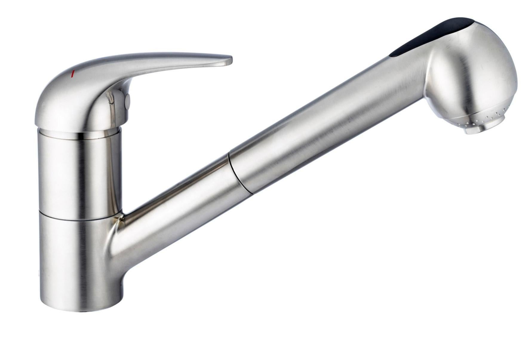 Mitigeur de cuisine façon inox Safe star, NF | Leroy Merlin
