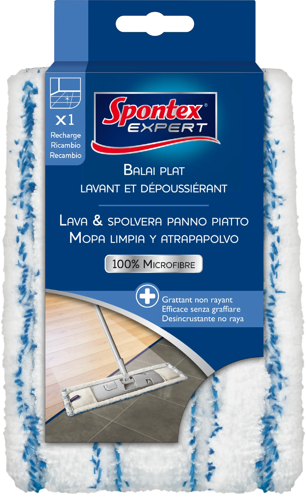 Recharge balai à franges Essorage intégré SPONTEX EXPERT