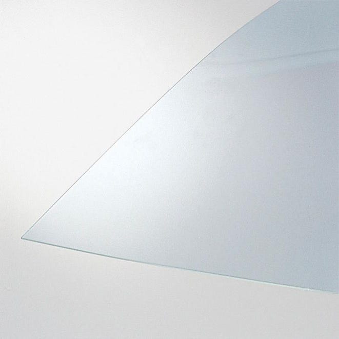 Plaque acrylique moulée (plaque TS), transparente / blanc laiteux