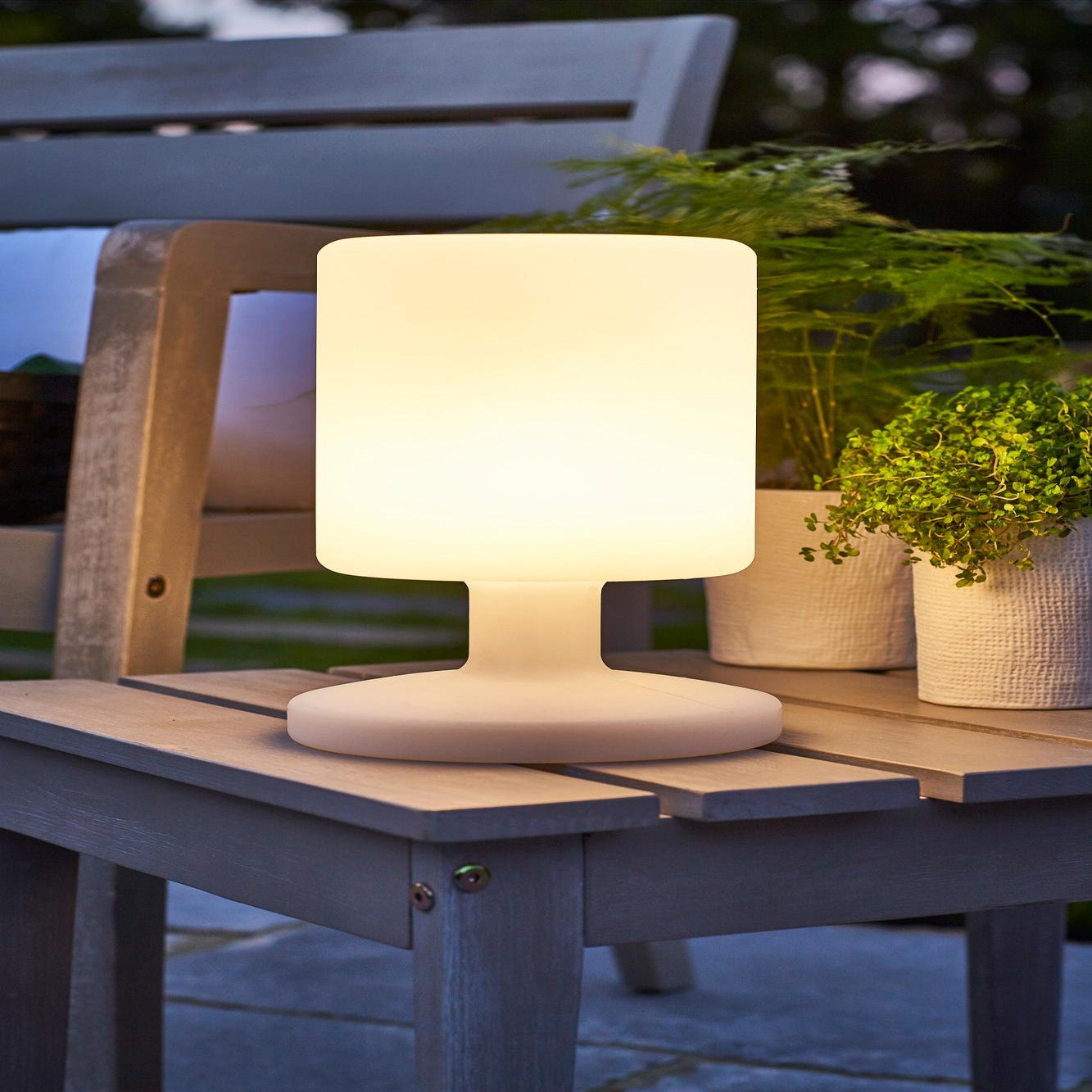 Lampe de Table sans fil LED Rechargeable Extérieur Carmen H45cm - Lampe  D'extérieur
