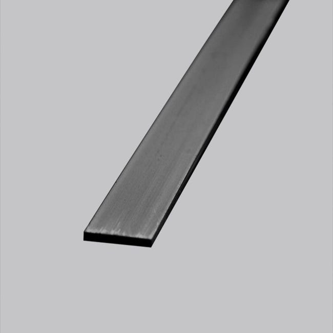 Profil plat en PVC blanc 260 x 2 x 0,2 cm