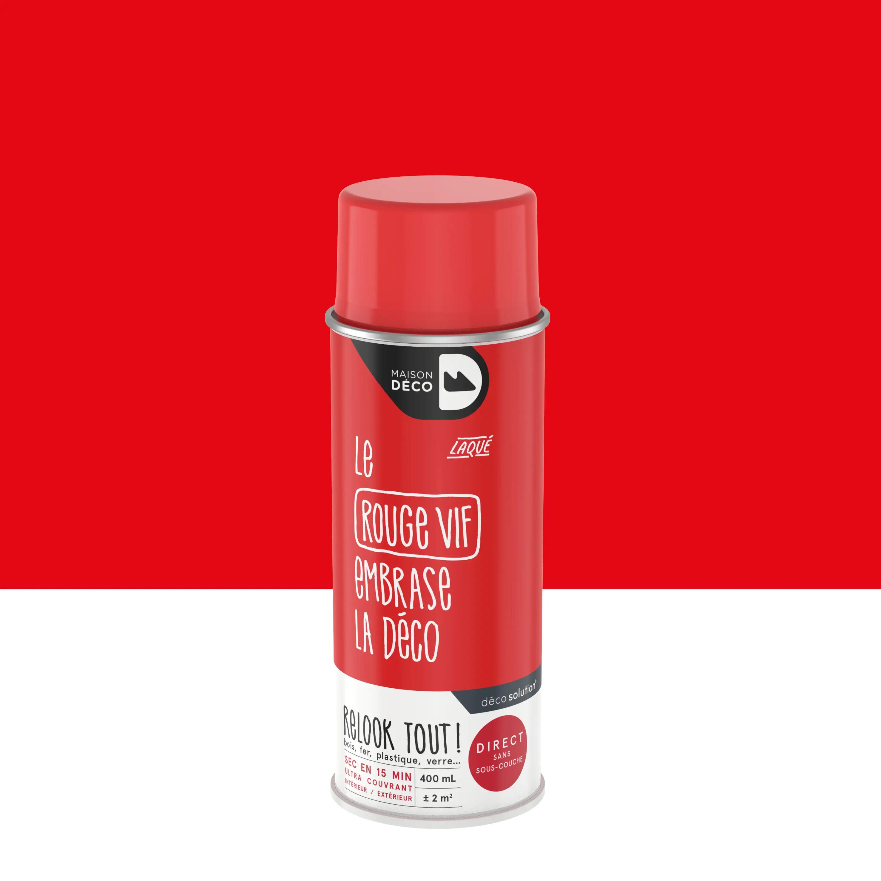 Aerosol bombe peinture rouge 400ml spray film red glossy Foliatec 2058, au  meilleur prix 2.75 sur DGJAUTO